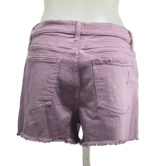 PISTOLA Women's Shorts Lavender Denim Mid-Rise 5 Pocket Stretch Size 30 - Picture 2 of 10